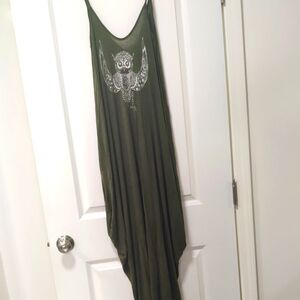 Khaki Green Swim Coverup/Sun Dress Size S